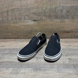 Vans Black Canvas Slip On Sneaker Women's Size 13